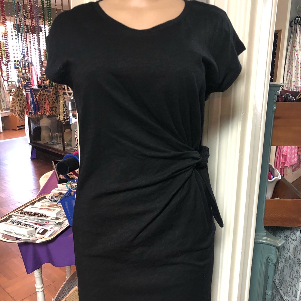 Black cotton dress